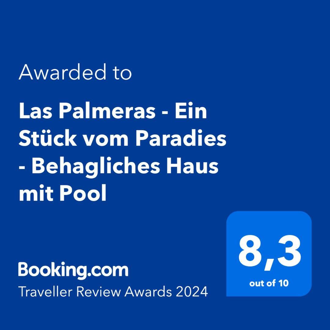 Las Palmeras - Ein Stueck Vom Paradies - Behagliches Haus Mit Pool アルゴドナレス エクステリア 写真